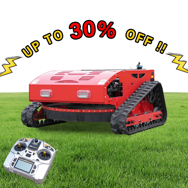 Free Shipping Electric Grass Mower automatic track remote control lawn mower manual  robot lawn mower famous Self-charging