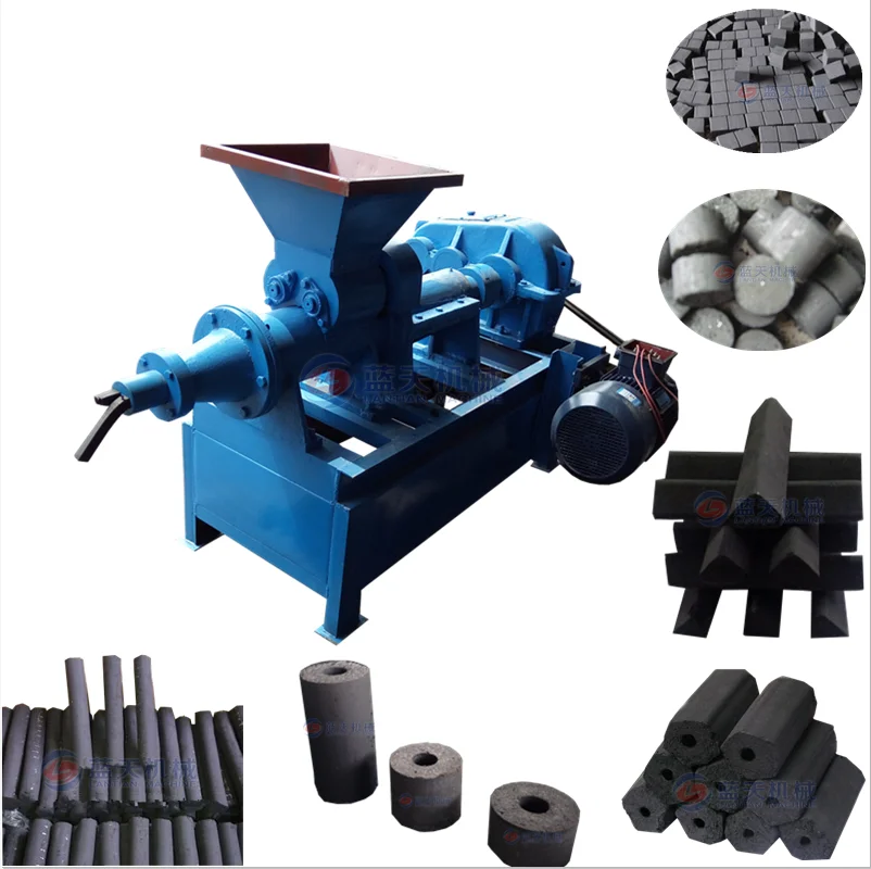 Cylindrical Shisha Charcoal Coal Dust Briquette Extrude Machine