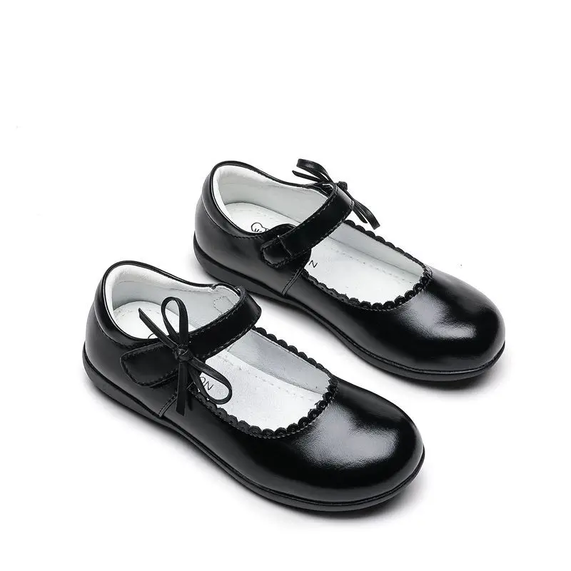 Hot New Products Black School Shoes Kids Child Girls Casual Shoes Black Shoes For Teenage Girls School