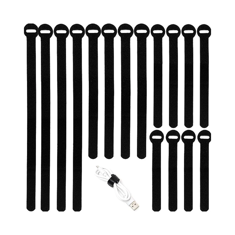 Cable Ties Adhesive Fastening Cord Organizer Hook Loop Shoes Polyester Tape High Quality Reusable Nylon Customized Tape 3.8 Cm