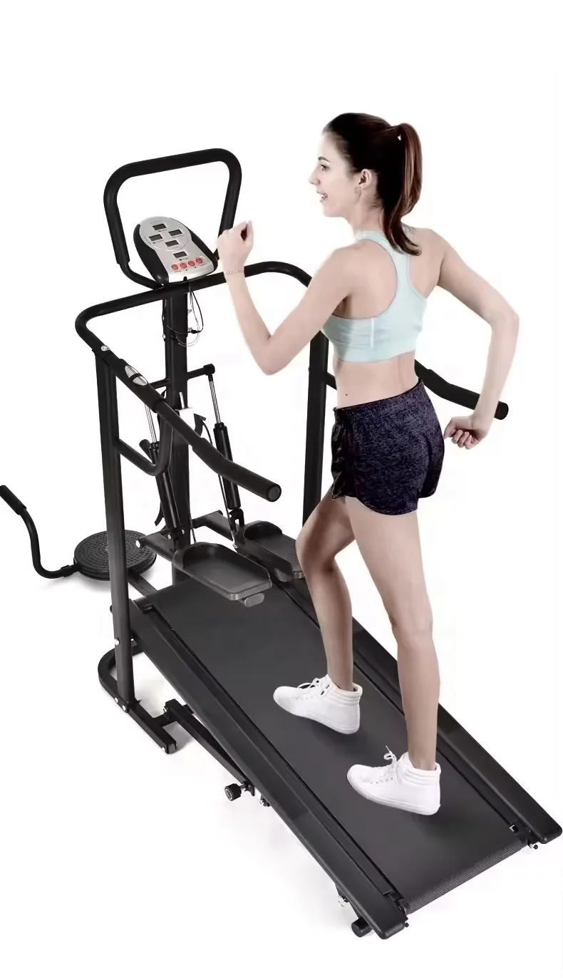 Manual Walking Treadmill with multi-function Fitness Home Auto-Folding Incline Treadmill