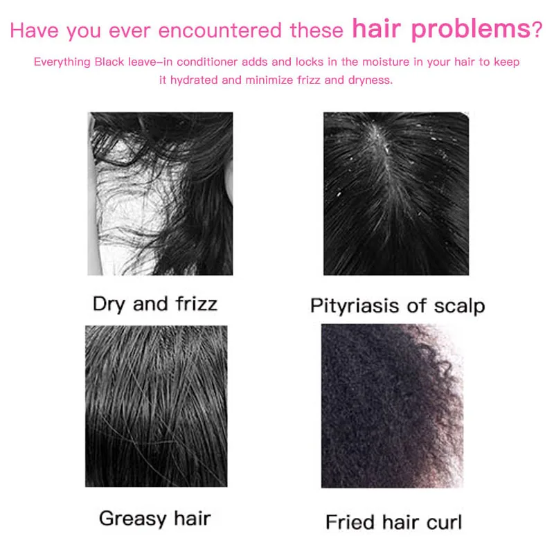 African Black Tangle Smooth Moisturizing Hair Care Lady Repair Damaged Hair Shampoo And Conditioner Care Set