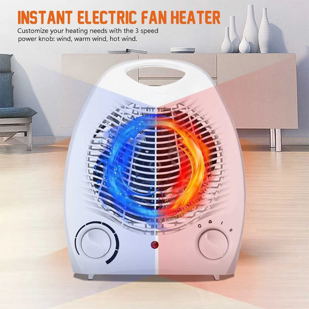 New Arrival Portable 2000W Electric Fan Heater PTC Ceramic Heating Winter Instant Heater Electric Heaters For Room