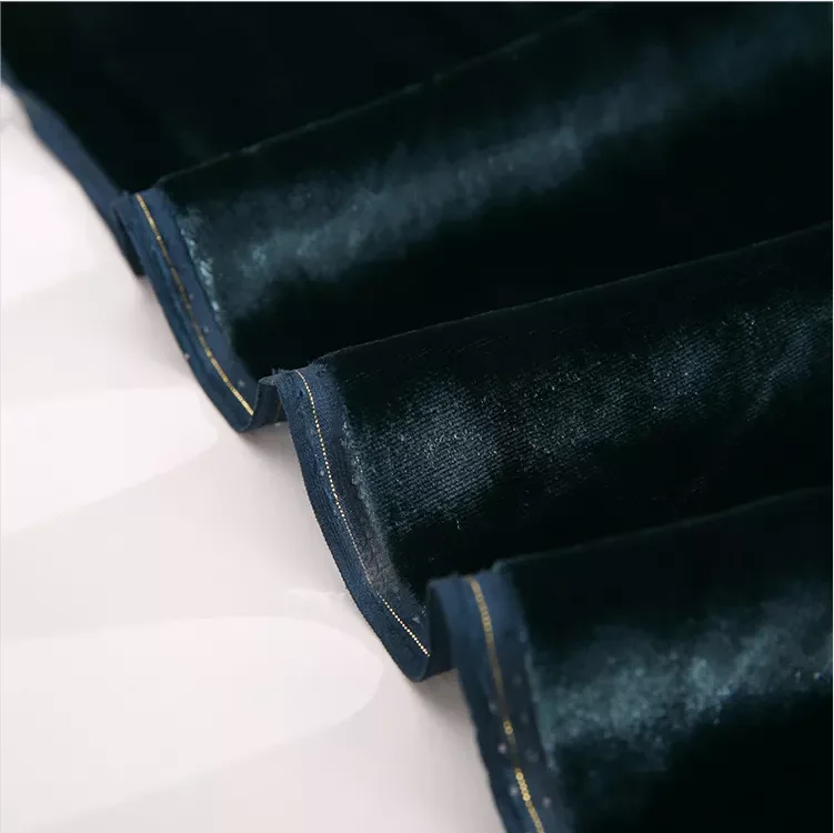 wholesale 21%silk 79% velvet luxury multicolor Soft Velvet Fabric For  for clothes