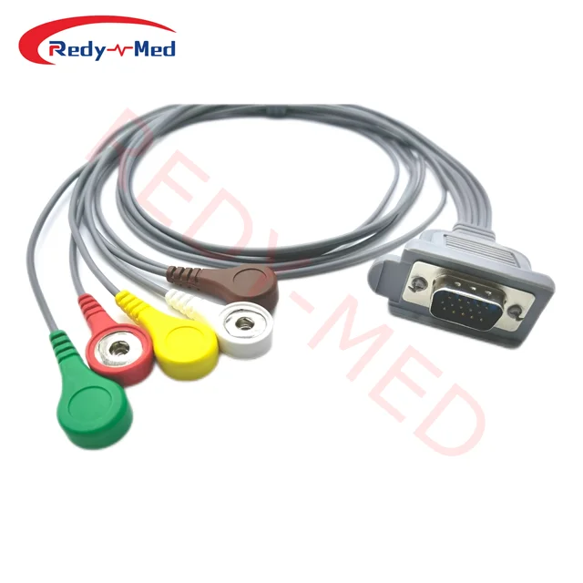 DMS 300-3A ECG Holter Cable HDB 15pin Connector