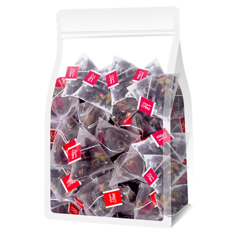 Wholesale health and beauty China fruit flower tea bag selection black goji berry dried rose anti-fatigue tea