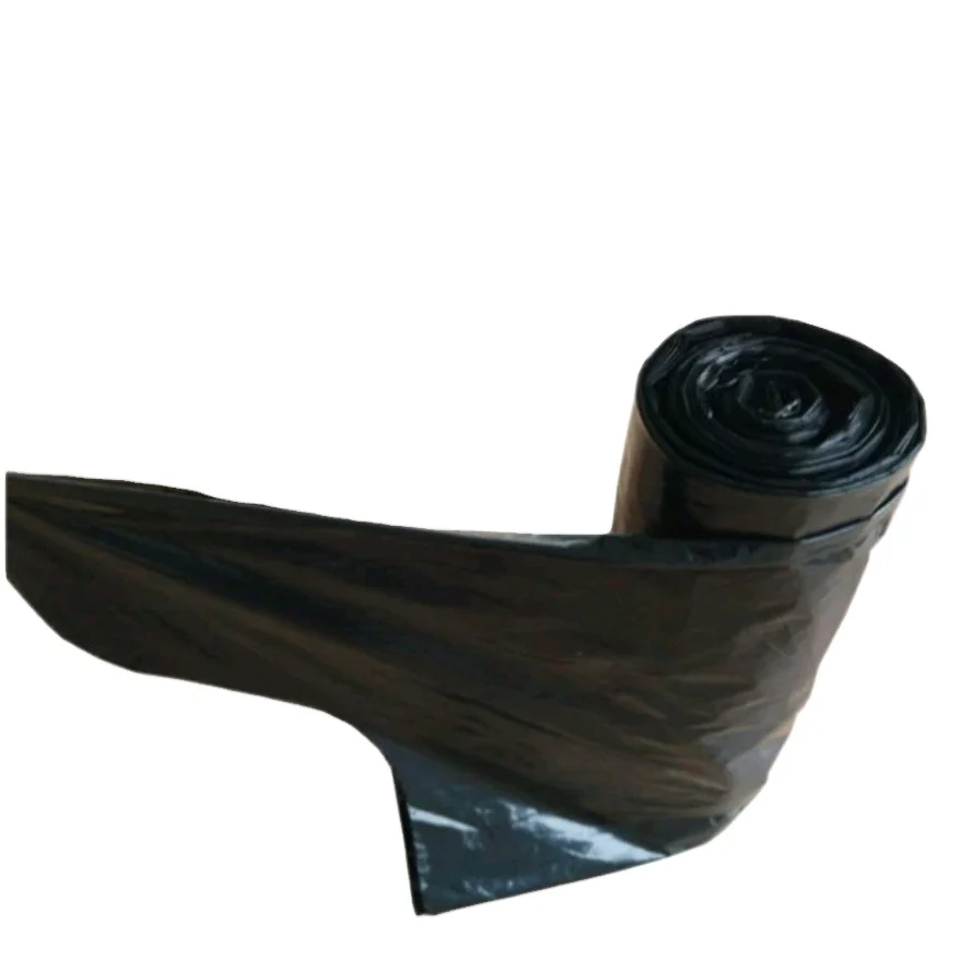 heavy duty flap tie wave top Trash Bag Thick Home Office Large Size Plastic Garbage Bags on roll