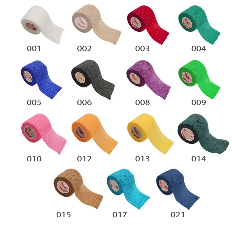  2.5/5/10cm*4.5m non-woven Medical Bandage Self-adhesive Breathable Elastic Bandages for Sports Fixing Finger Wrist