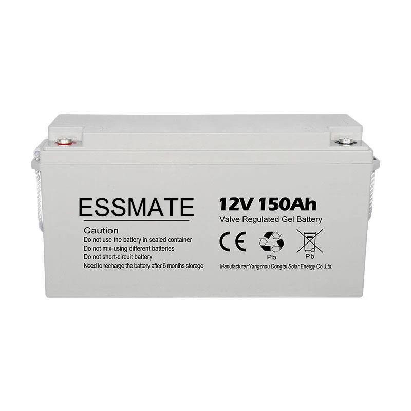 Long Life Front Terminal Deep Cycle Rechargeable Lead Acid / AGM / GEL 12V 150AH Solar Slim Battery 12 volt