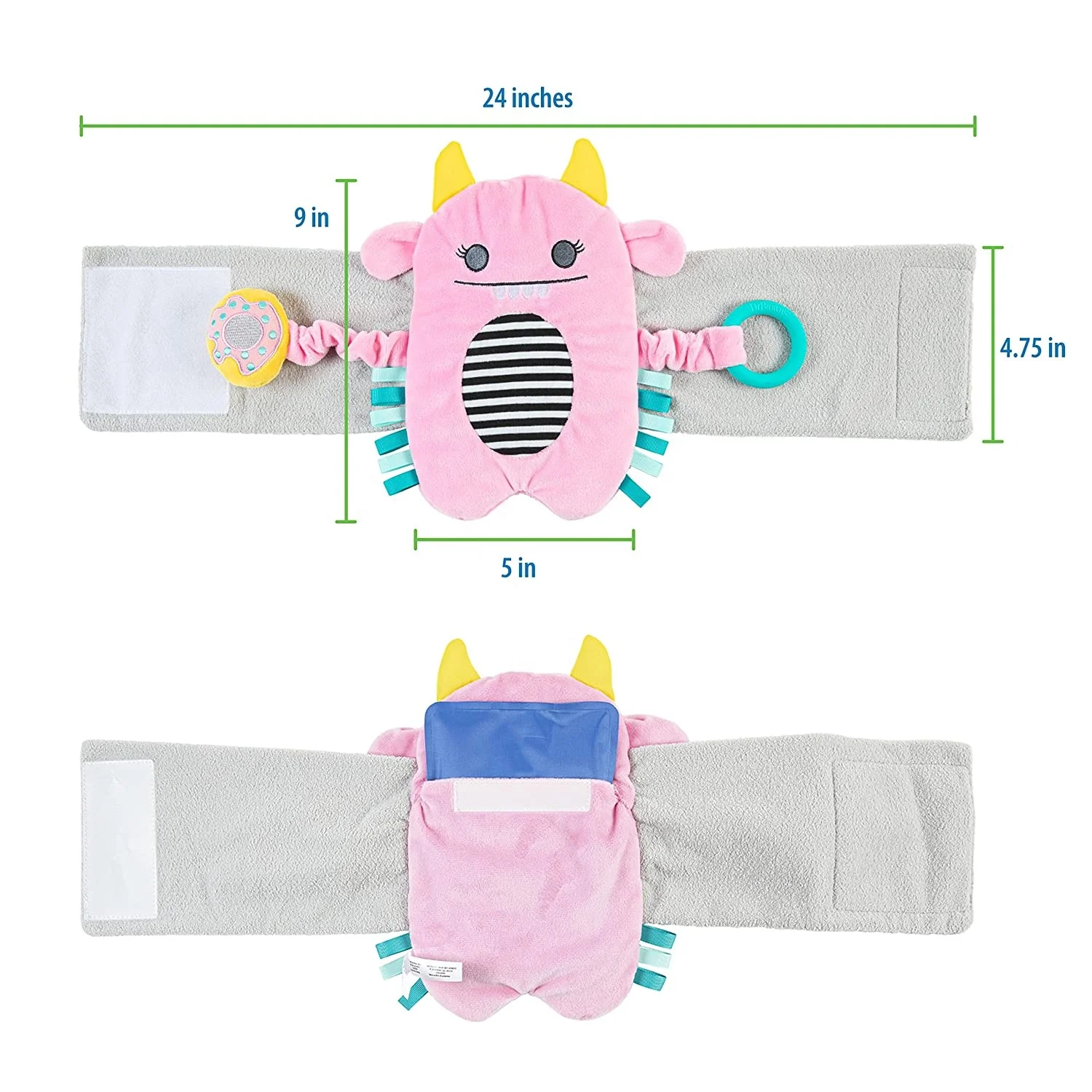 Baby Colic Gas and Upset Stomach Relief Baby Heated Tummy Wrap Infant Swaddling Belly Belt with Soothing Warmth