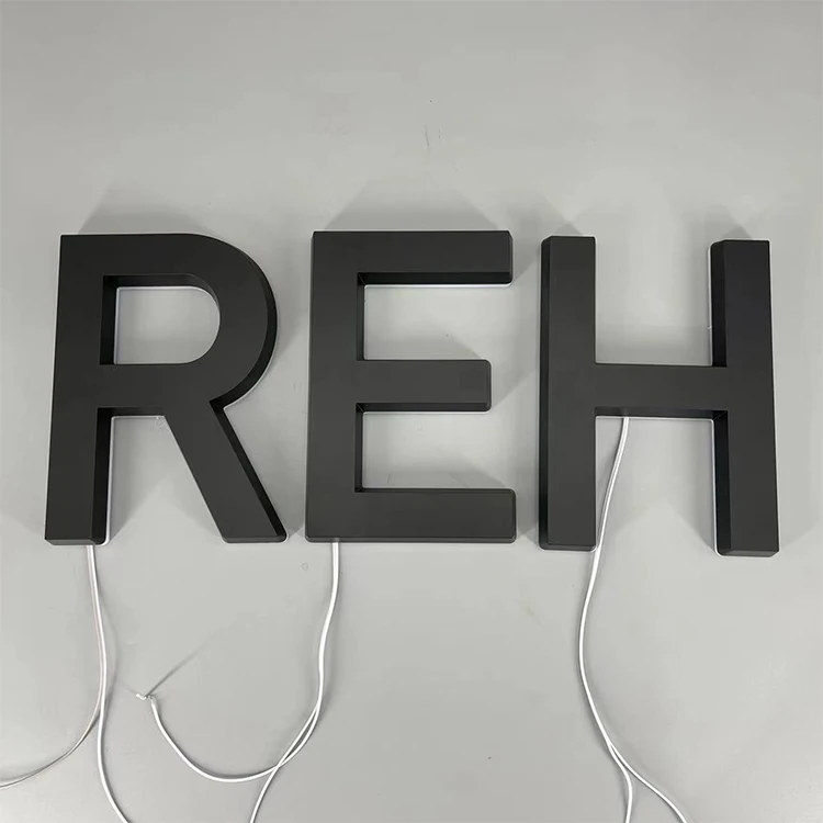 High Quality Luminous Resin Advertising Illuminated Sign 3d Led Letter Advertising Signs