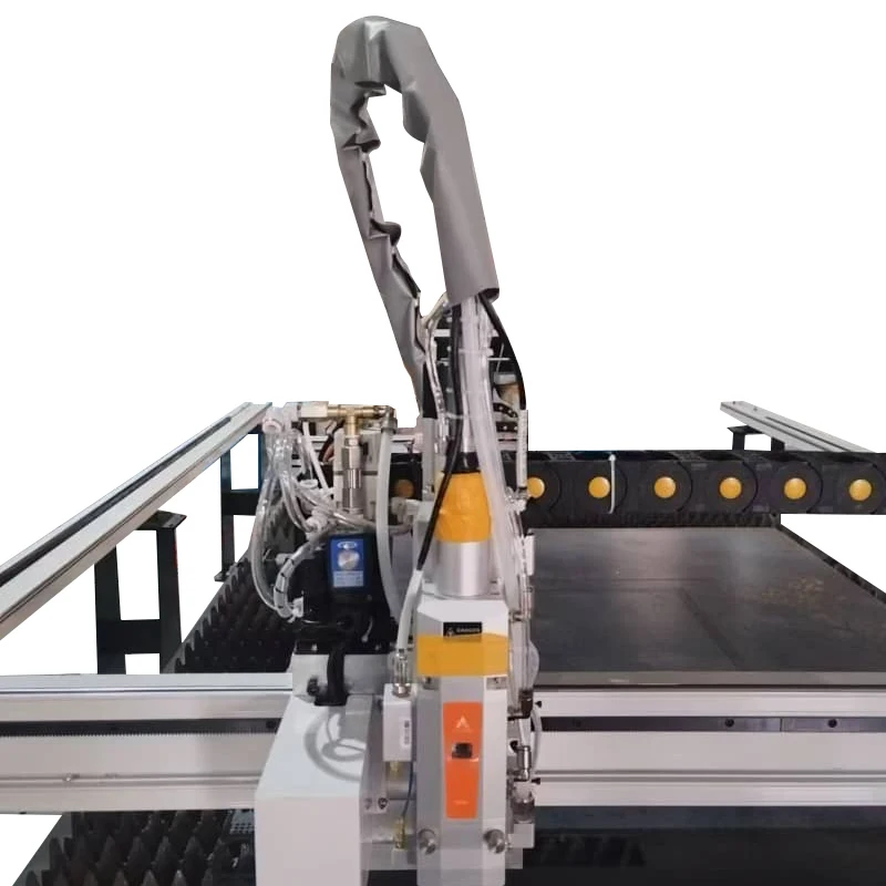 Portable Gantry Laser Cutter Fiber Laser Cutting Machine 1000W-3000W Raycus IPG Stone Crystal Used Condition Core Components