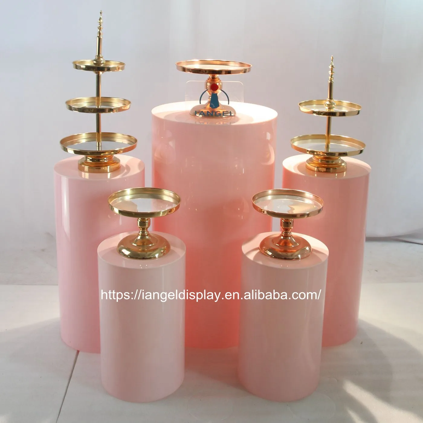 Iangel factory hot sale cheap price wholesale clear plinth acrylic display pedestal
