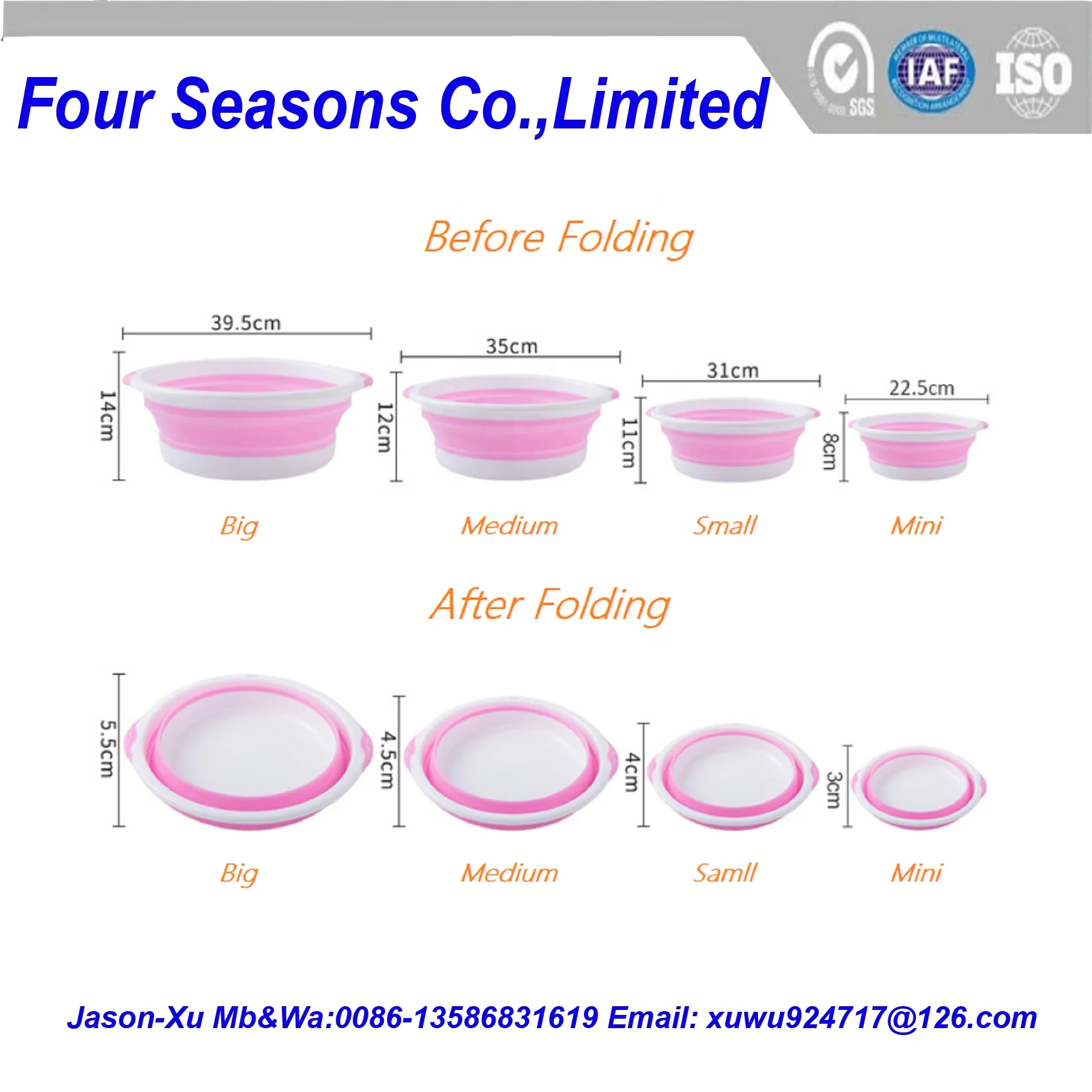 Складная Силиконовая раковина для стирки
