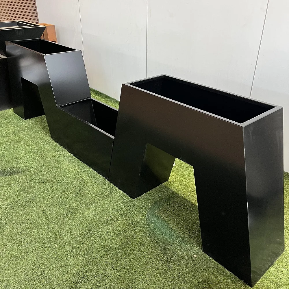 Custom Stainless Steel Garden Plant Flower Pots Outdoor Box Corten Steel Cube Planter