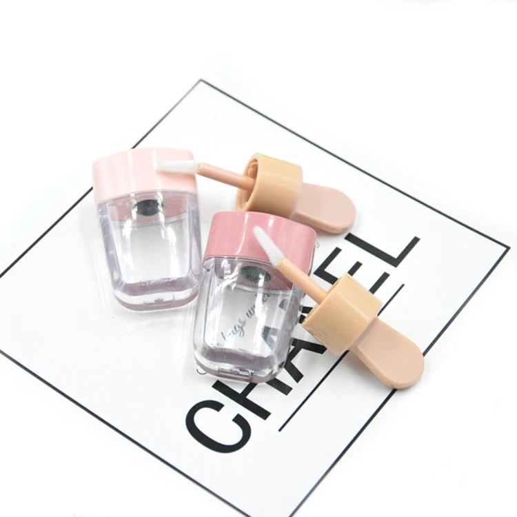 5ml Private Label Blue Green Pink Cute Lipgloss Containers Tube Luxury Cosmetic Ice Lip Gloss Tubes With Wand
