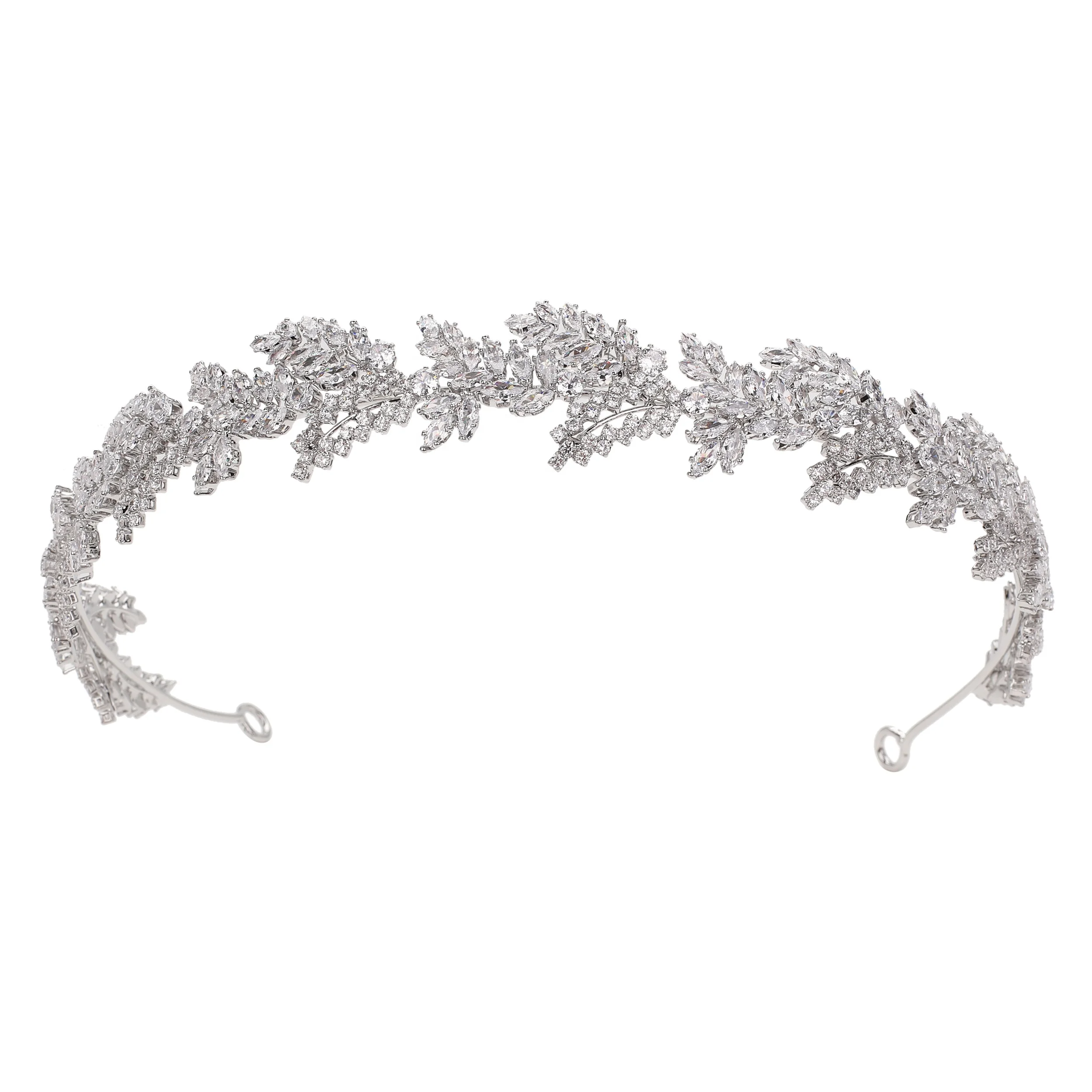 Echsio Crown And Tiaras Vintage Hairbands Women Wedding Hair Accessories Fashion Party Hair Jewelry CZ BC6304 Corona Princesa