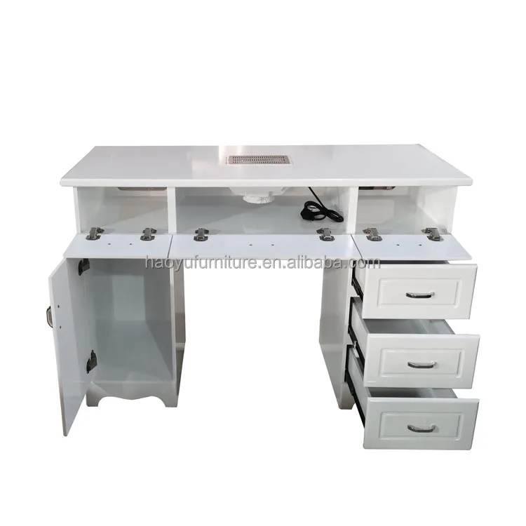 XJ53  cheap nail table modern nail tech table white nail manicure table