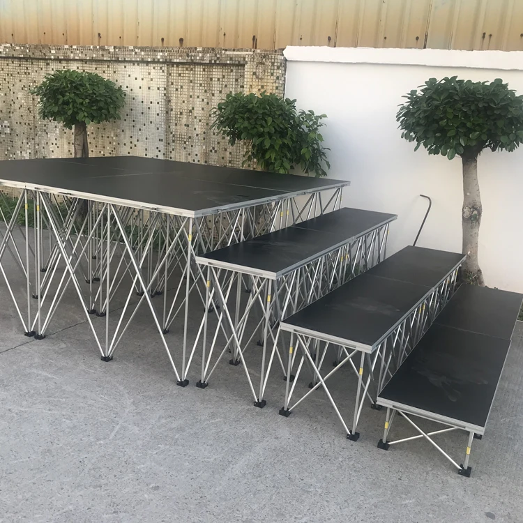 Mobile Folding 1*1M,1.22*1.22M,1.22*2.44M Portable Stage Platform For Wedding Party For Sale