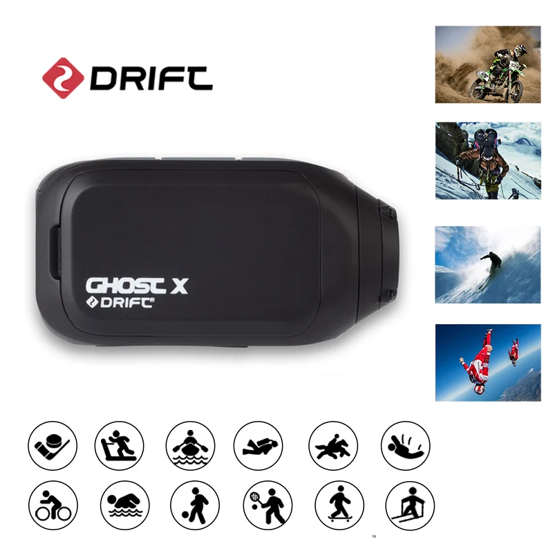 Sport Camera Ghost X  go pro Wholesale 60M Waterproof 5 Hours Battery Wifi Video Tagging Helmet Sport 1080p 4k action camera