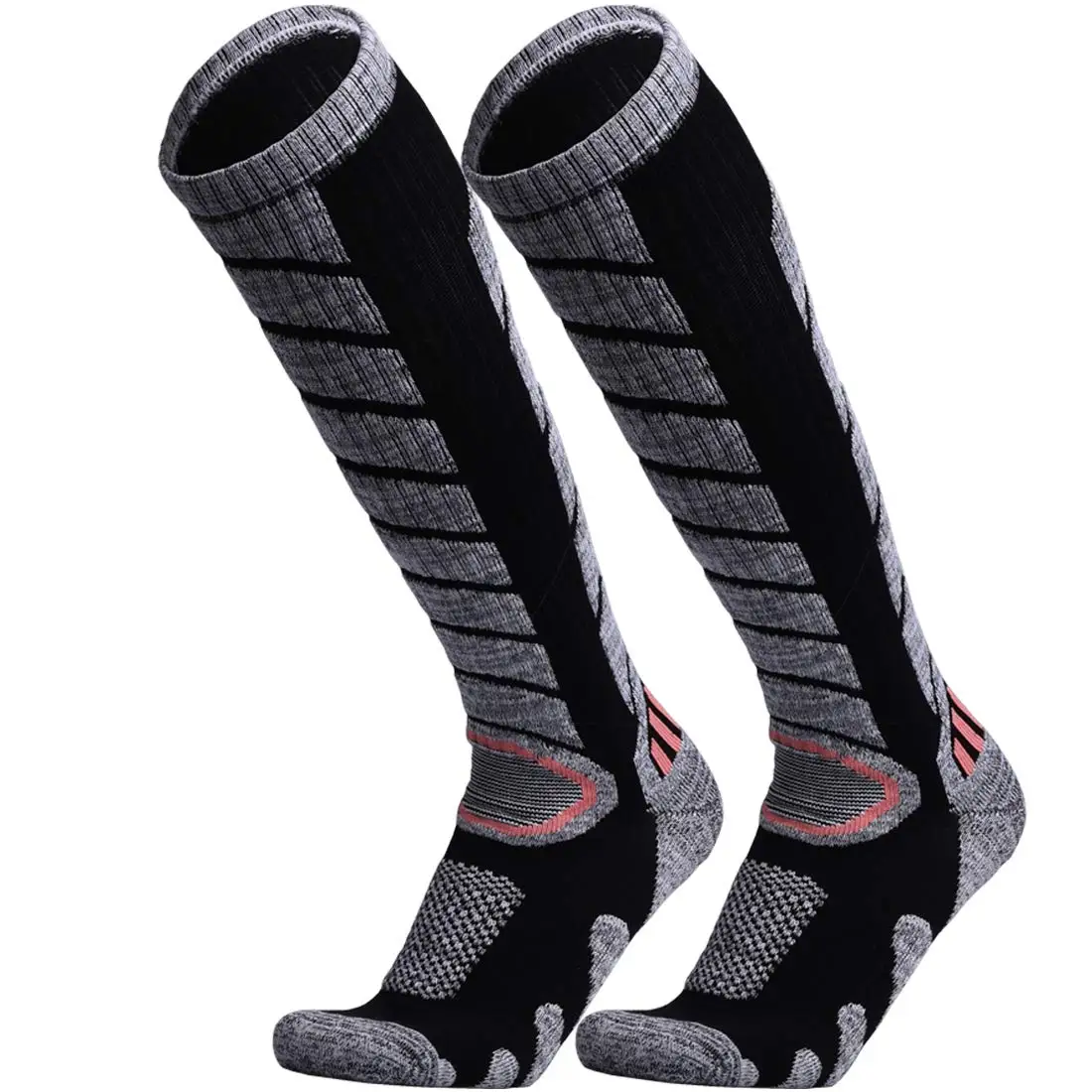 Ski Socks 2 Pairs Pack for Skiing SnowboardingOutdoor Sports Performance Socks