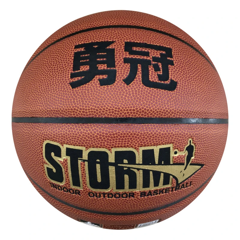 Buy direct from China custom logo printing Indoor Outdoor Match Playing ball pu laminated basketball
