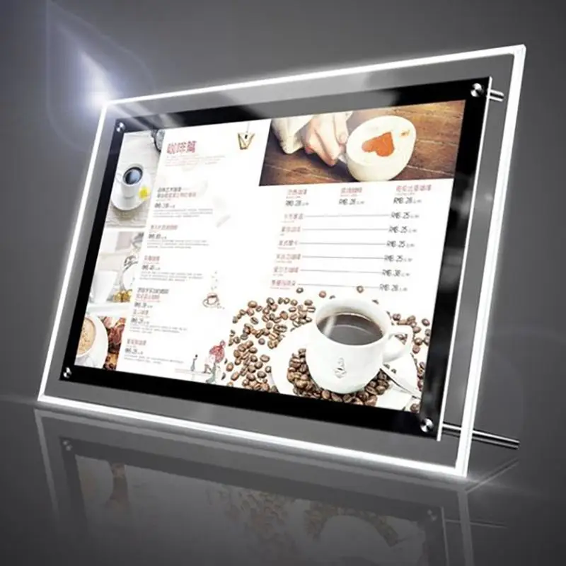 wholesale Illuminated Light Box Acrylic Crystal Light Box Slim Poster Lightbox