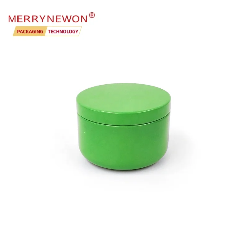 Cosmetic Jar Packaging Empty Round Aluminum Metal Cream Tin Boxes 50ml candle jar