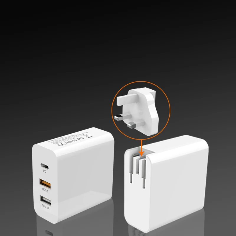 EU US UK AU charger 45W pd type c usb wall charger mobile phone