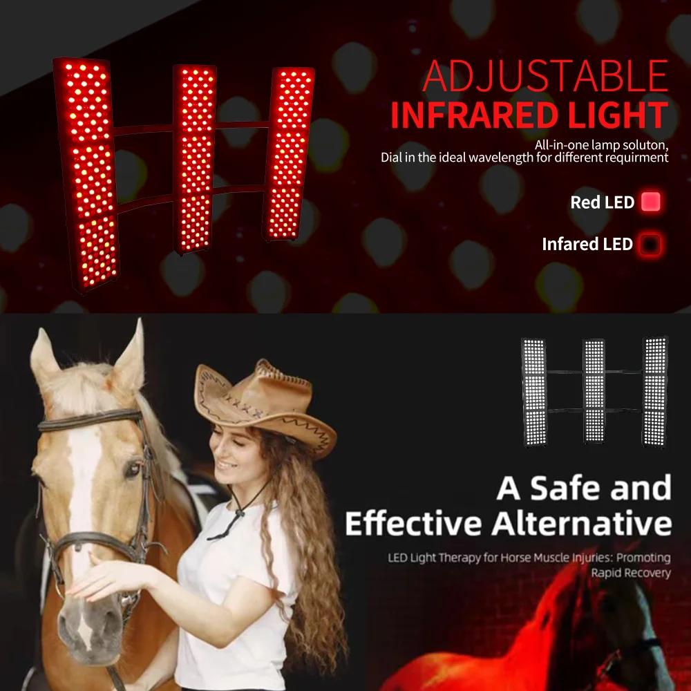 Assistant therapy device barn light for equine sunbath LED horse solarium