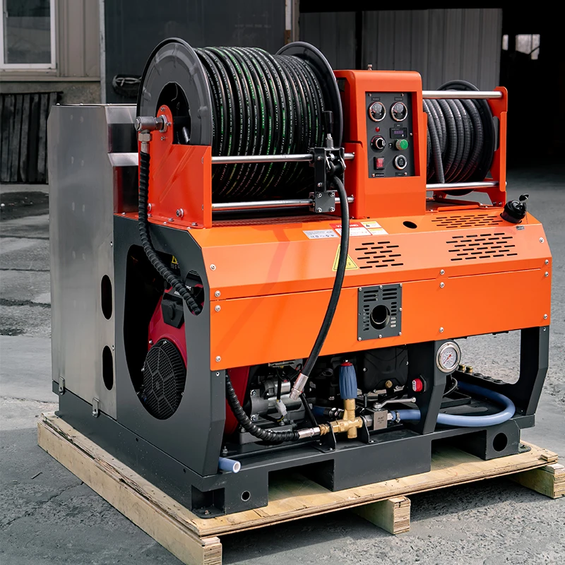 AMJET 4350psi 37hp energy saving innovative automated high pressure cleaner water jet cleaning machine