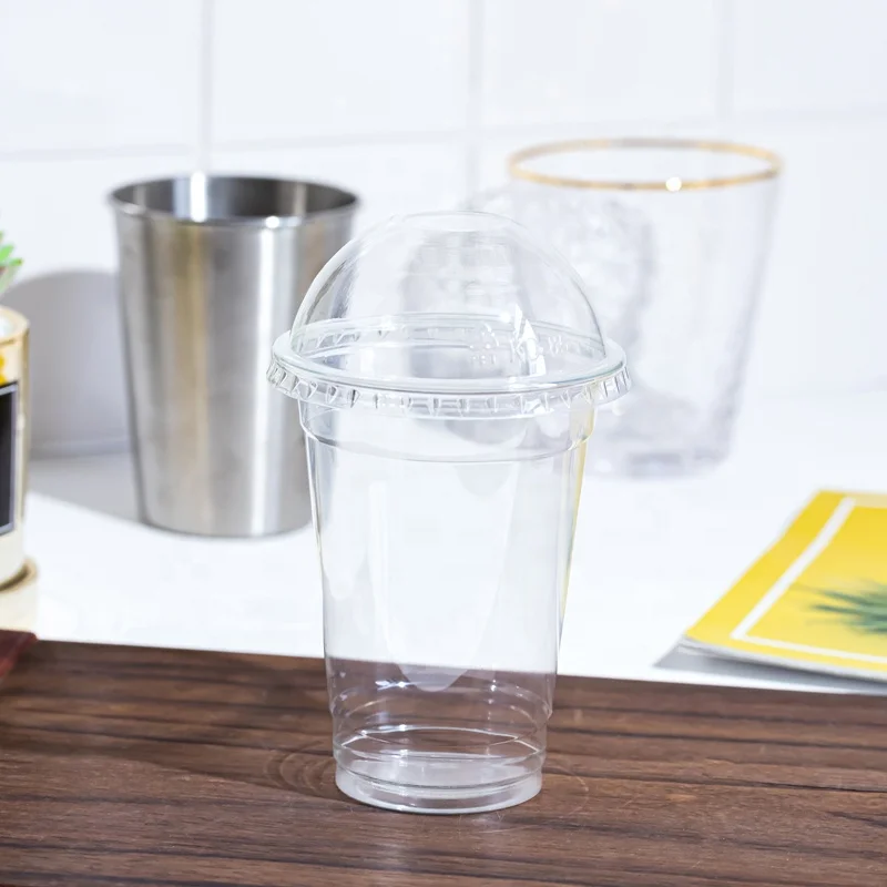 10oz 300ml disposable plastic pet grape juice cup