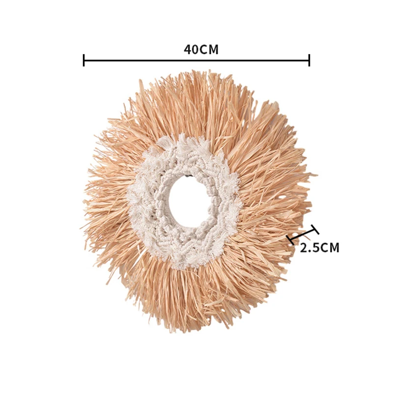 Hot Sales Boho Raffia Decor Wall Decoration Wall Hanging For Home