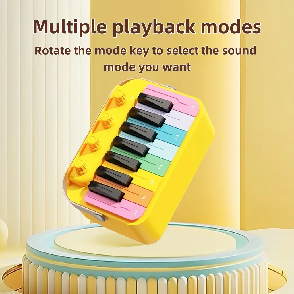 Bluetooth Speakers BT5.3 Toy Piano Keyboard for Kids Upgrade Piano Toys for 3 4 5 6 7 8 Year Old Girls Boys