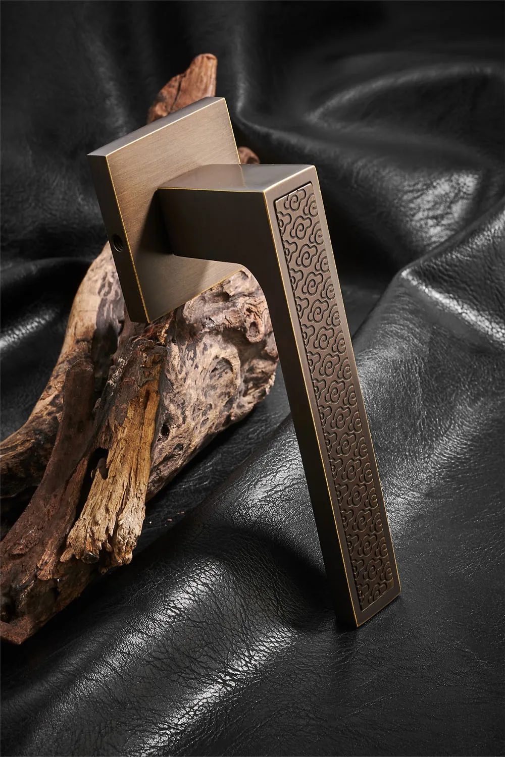 New Chinese room lock Bedroom hotel quiet door household brass split lock mechanical square handle lock