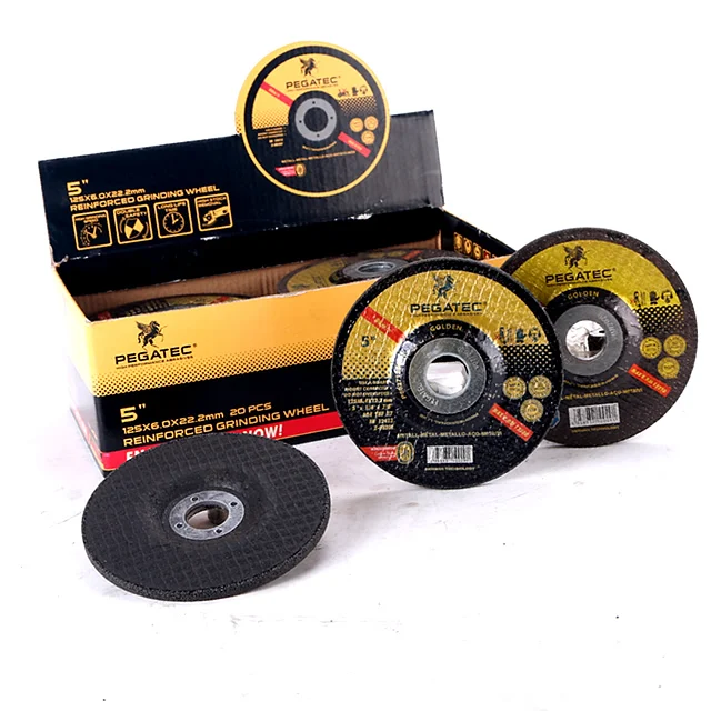 125*6*22mm MPA EN12413 T27 metal grinding wheels for steel