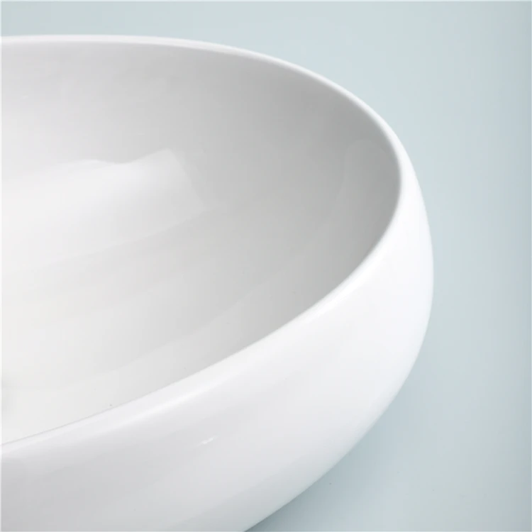 
Wholesale modern bathroom vanity fashion oval ceramic above counter basin 