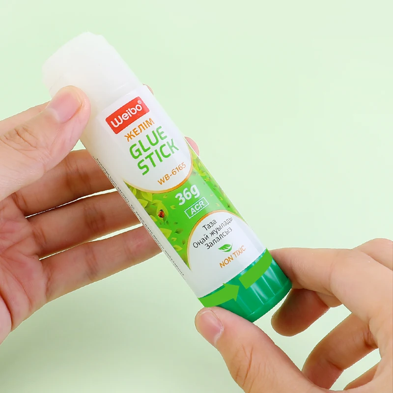 Weibo Glue Stick School Wholesale price high quality Office School White Solid Glue Stick stationery supplies weibo stationery