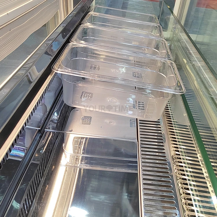 Yourtime 47.2*23.6*46.5 Inch Commercial Ice Cream Gelato Showcase Display ice cream freezer With Trade Air Cooling