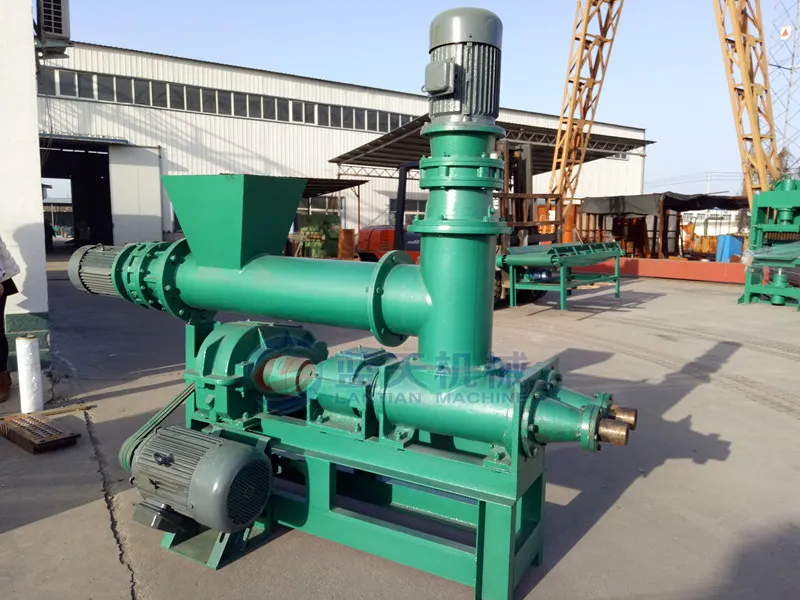 Small scale rice husk charcoal briquette extruding machine extruder for shisha making