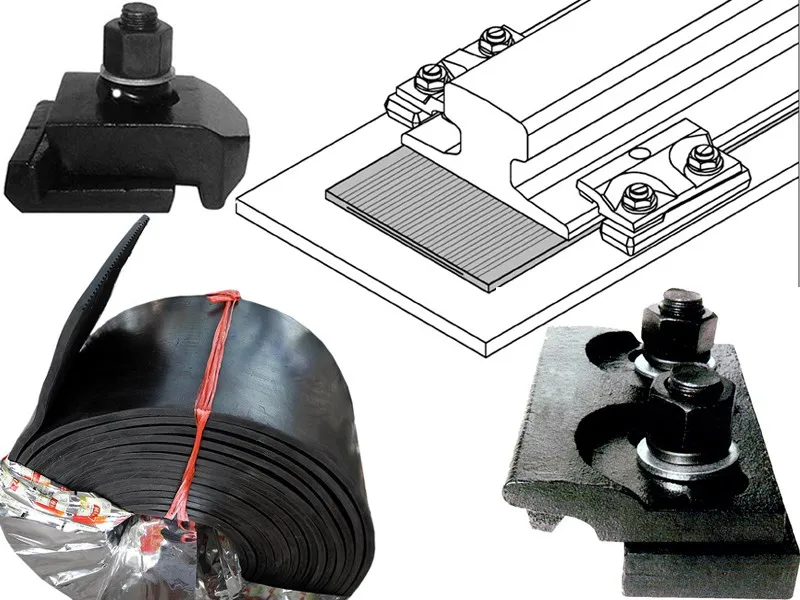 Crane rail fasteners