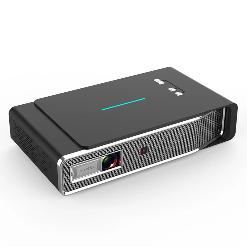 High Performance V5 DLP Mini Projector 2.4G/5G Dual Wifi Android OS Smart Voice Cinema Phone Pico Projector Support 3D 1080P