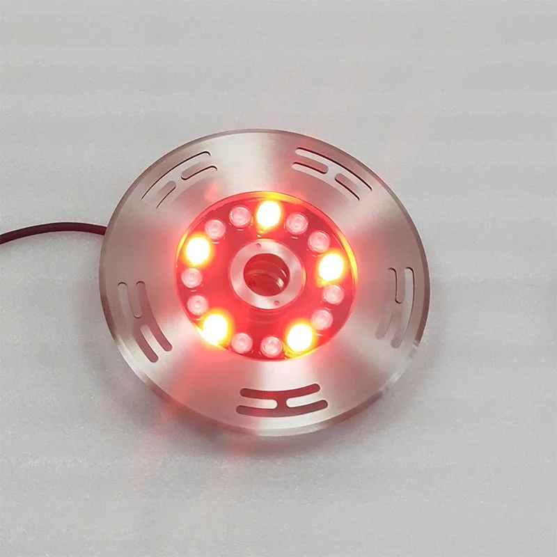 CE ip68 waterproof remote control 24v waterfall rgb water jet underwater fountain nozzle light led for fountains