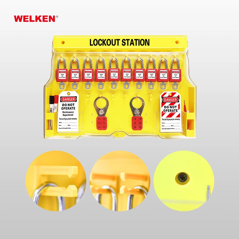 Marst Tianjin Supplier Industrial Wall Shelf Lockout Station for Industrial Lockout