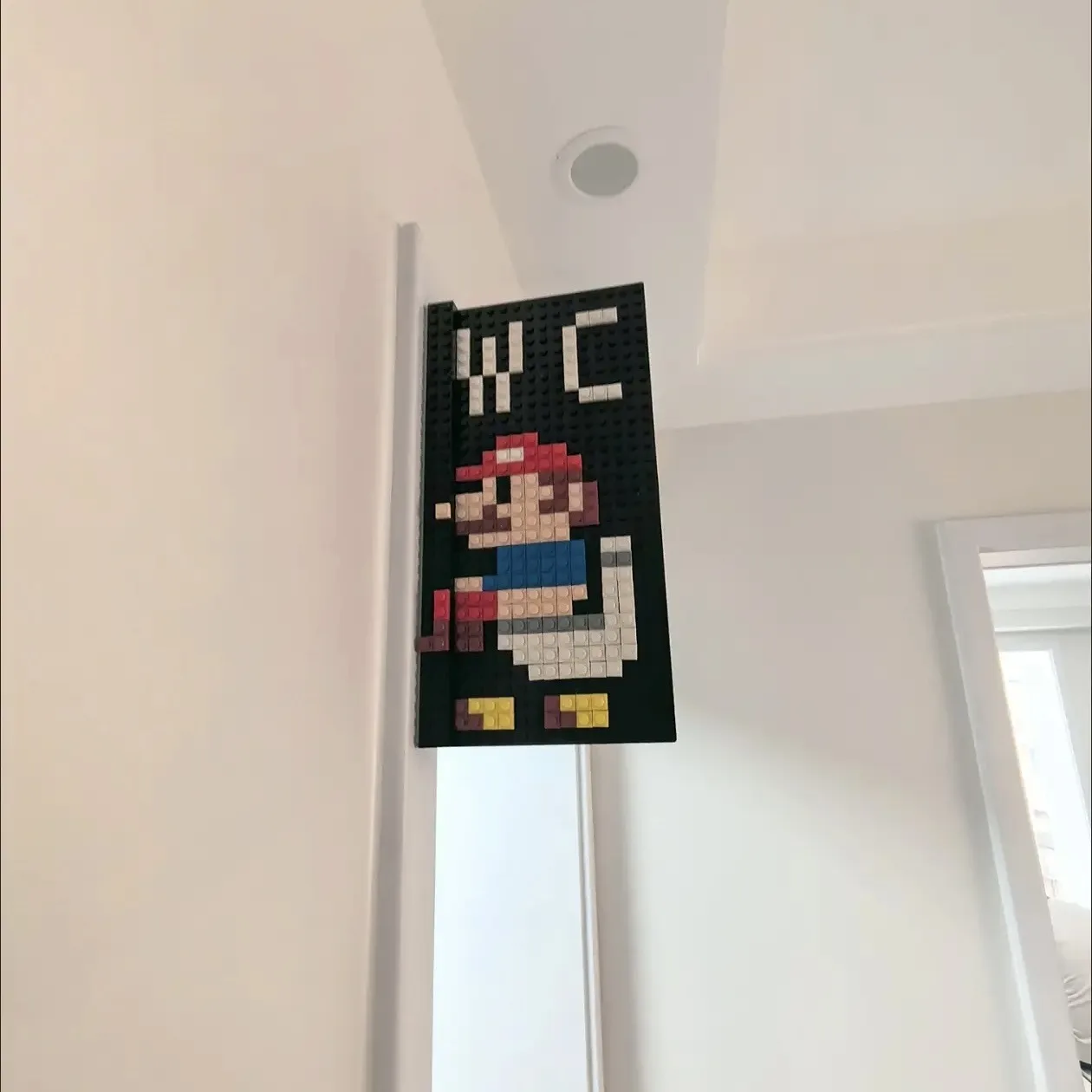 HY Toys building blocks House number Mario toilet sign Princess sensor question mark light pixel painting