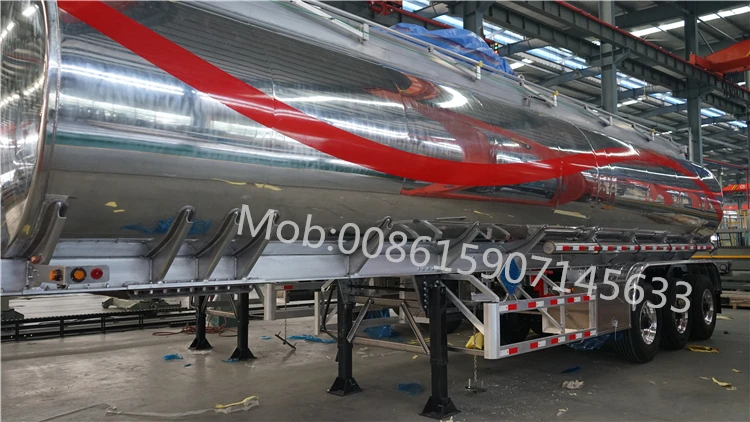 Пользовательская Полезная нагрузка 32cbm 33cbm 36cbm алюминиевый топливный танкер полуприцеп используется 3-осевой нефтяной для африканского рынка