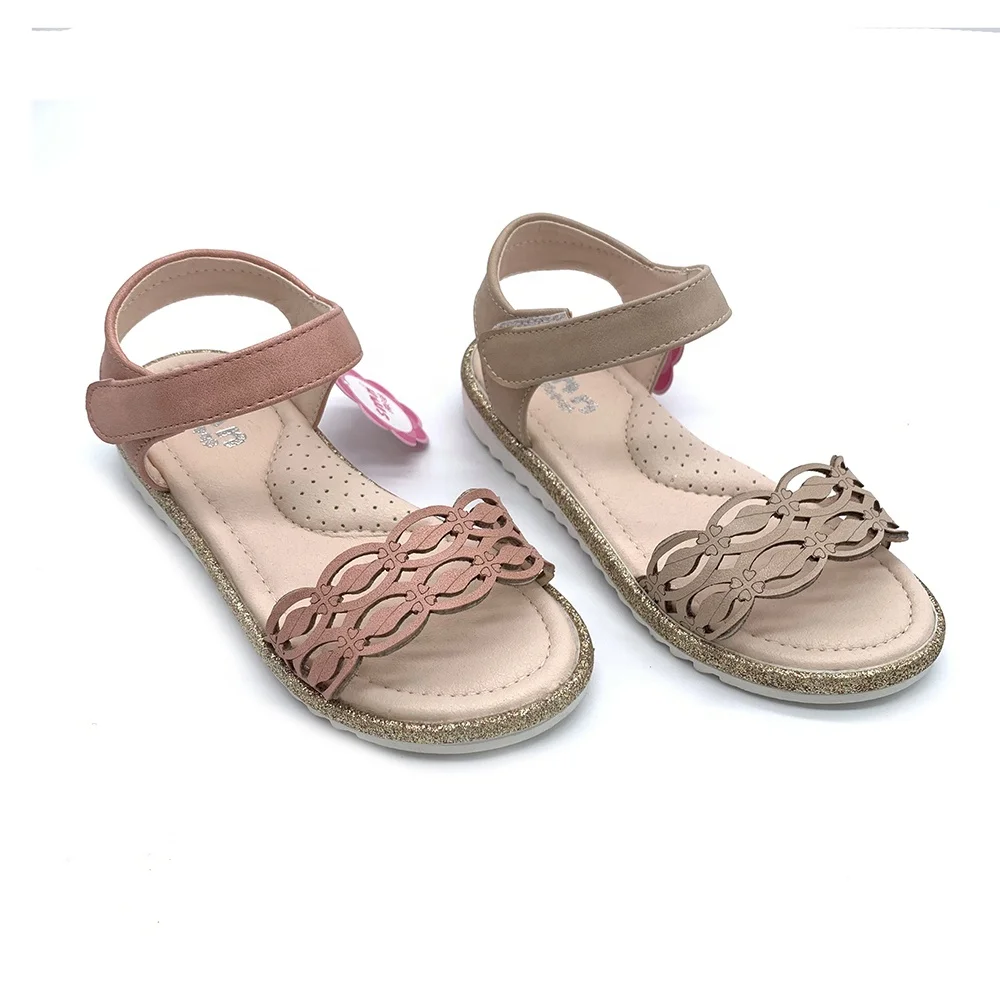 
 America Children Shoes 2019 Hot New Design Kids Sandals Girls Hard Sole  pu Genuine Leather Kids Sandals  
