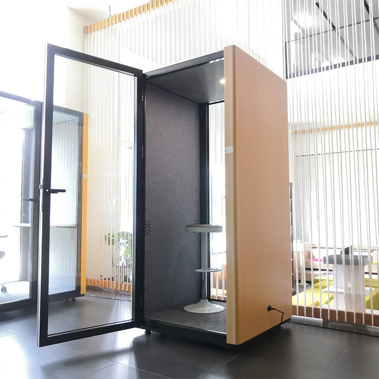 Popular Office Acoustic Booth  Portable Phone Booth Soundproof Box Meeting Pod with furniture