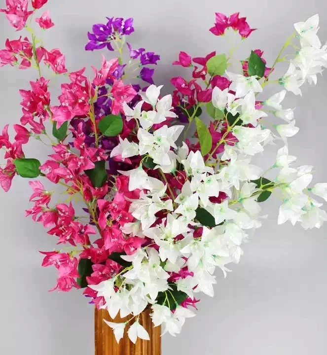 EG-VG248 Wholesale wedding event decoration triangle plum flowers silk bougainvillea artificial flowers