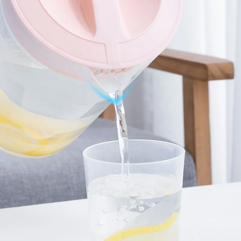 Wholesale price water pitcher 2L pitcher set plastic jugs 2.5L juice jug water pitcher filter water jug set with filter spout